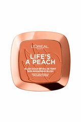 Poskipuna L'Oreal Paris Life's A Peach, 9 g hinta ja tiedot | Aurinkopuuterit ja poskipunat | hobbyhall.fi