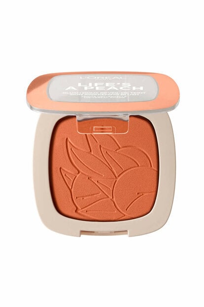 Poskipuna L'Oreal Paris Life's A Peach, 9 g hinta ja tiedot | Aurinkopuuterit ja poskipunat | hobbyhall.fi