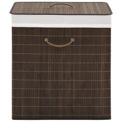 vidaXL Bambu pyykkikori suorakaide tummanruskea hinta ja tiedot | Kylpyhuoneen sisustus | hobbyhall.fi