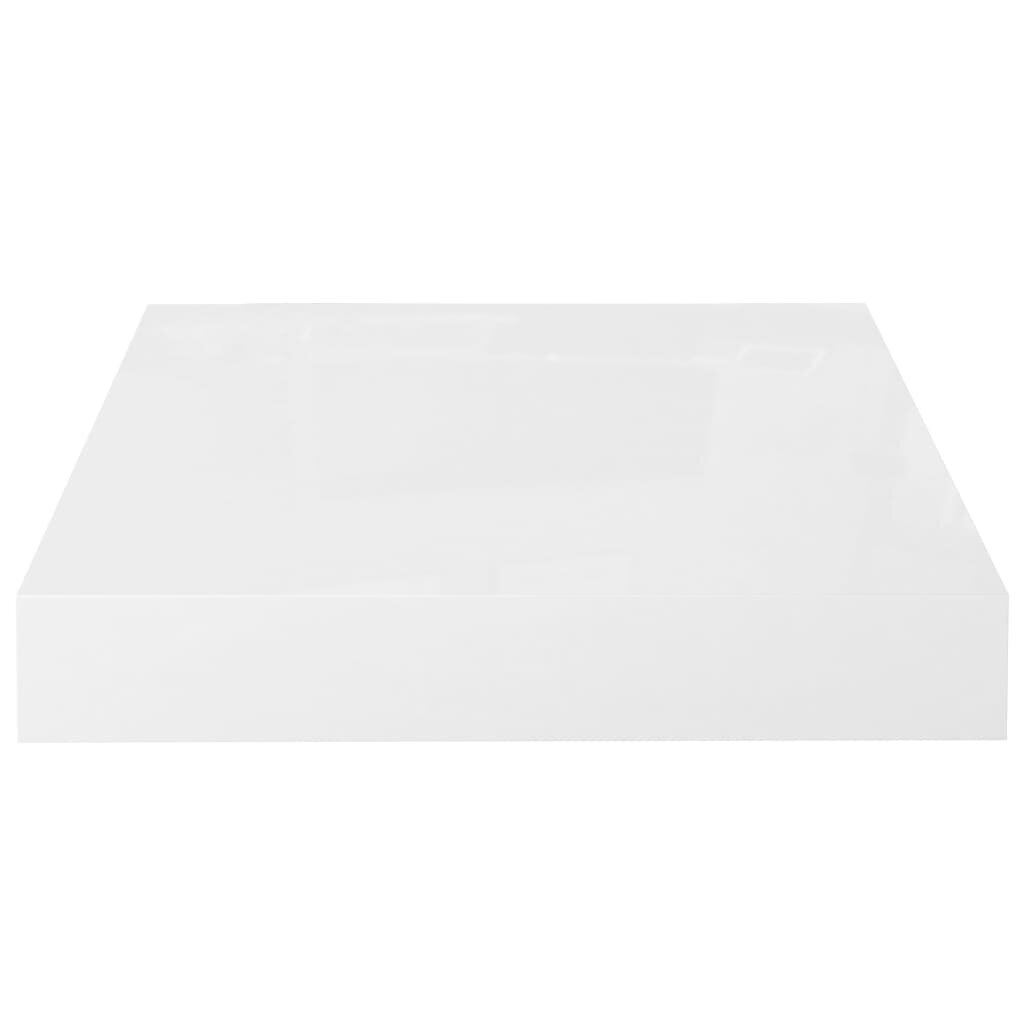 vidaXL Kelluvat seinähyllyt 4 kpl korkeakiilto valk 23x23,5x3,8 cm MDF hinta ja tiedot | Hyllyt | hobbyhall.fi