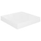 vidaXL Kelluvat seinähyllyt 4 kpl korkeakiilto valk 23x23,5x3,8 cm MDF hinta ja tiedot | Hyllyt | hobbyhall.fi