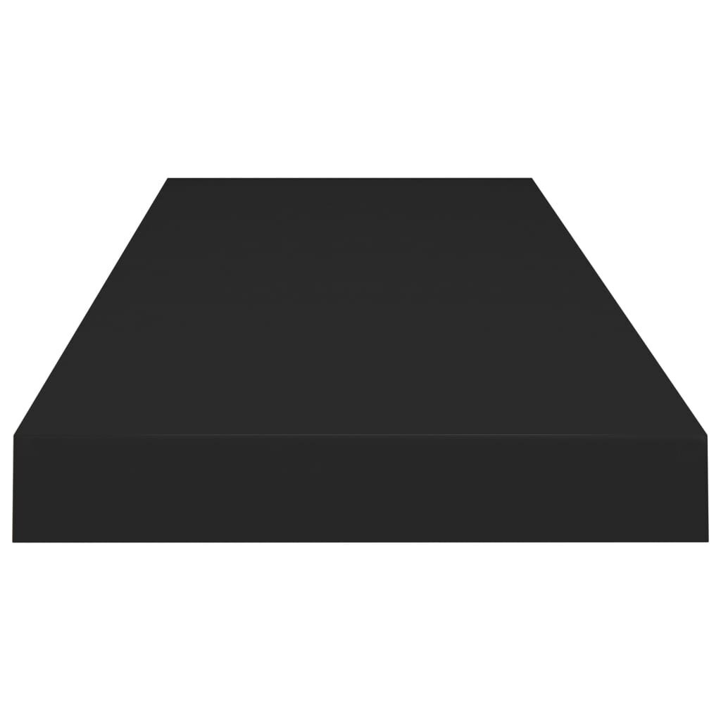 vidaXL Kelluva seinähylly musta 80x23,5x3,8 cm MDF hinta ja tiedot | Hyllyt | hobbyhall.fi