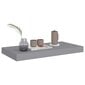 vidaXL Kelluva seinähylly harmaa 50x23x3,8 cm MDF hinta ja tiedot | Hyllyt | hobbyhall.fi