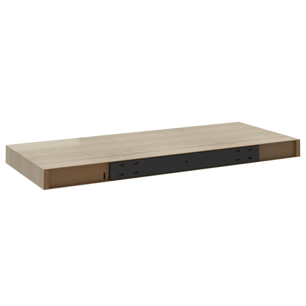 vidaXL Kelluvat seinähyllyt 2 kpl tammi 60x23,5x3,8 cm MDF hinta ja tiedot | Hyllyt | hobbyhall.fi