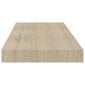 vidaXL Kelluvat seinähyllyt 2 kpl tammi 60x23,5x3,8 cm MDF hinta ja tiedot | Hyllyt | hobbyhall.fi