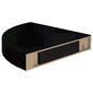 vidaXL Kelluvat kulmahyllyt 2 kpl korkeakiilto musta 25x25x3,8 cm MDF hinta ja tiedot | Hyllyt | hobbyhall.fi