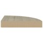 vidaXL Kelluvat kulmahyllyt 2 kpl tammi 25x25x3,8 cm MDF hinta ja tiedot | Hyllyt | hobbyhall.fi