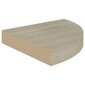 vidaXL Kelluvat kulmahyllyt 4 kpl tammi 25x25x3,8 cm MDF hinta ja tiedot | Hyllyt | hobbyhall.fi