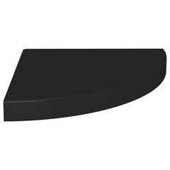 vidaXL Kelluva kulmahylly musta 35x35x3,8 cm MDF hinta ja tiedot | Hyllyt | hobbyhall.fi