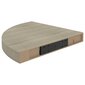 vidaXL Kelluva kulmahylly tammi 35x35x3,8 cm MDF hinta ja tiedot | Hyllyt | hobbyhall.fi