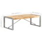 vidaXL Sohvapöytä 120x60x40 cm karkea mangopuu hinta ja tiedot | Sohvapöydät | hobbyhall.fi