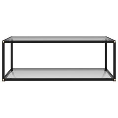 vidaXL Sohvapöytä läpinäkyvä 100x50x35 cm karkaistu lasi hinta ja tiedot | Sohvapöydät | hobbyhall.fi