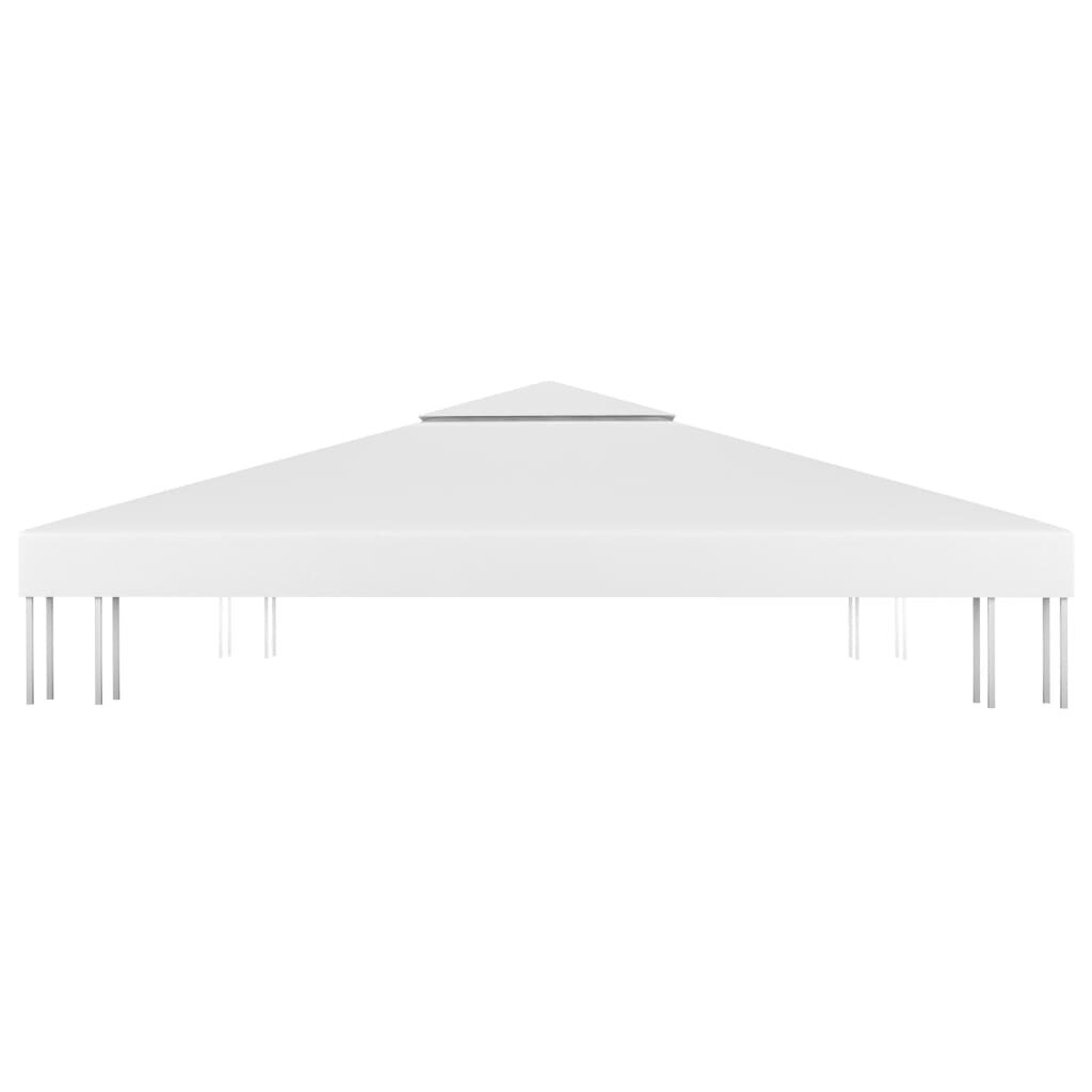 vidaXL 2-kerroksinen huvimajan katto 310 g/m² 3x3 m valkoinen hinta ja tiedot | Puutarhapaviljongit | hobbyhall.fi