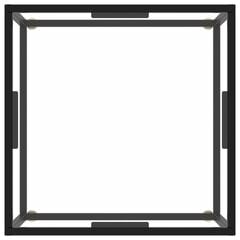 vidaXL Sohvapöytä musta karkaistu lasi 60x60x35 cm hinta ja tiedot | Sohvapöydät | hobbyhall.fi