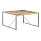 vidaXL Ruokapöytä 140x140x75 cm karkea mangopuu hinta ja tiedot | Ruokapöydät | hobbyhall.fi