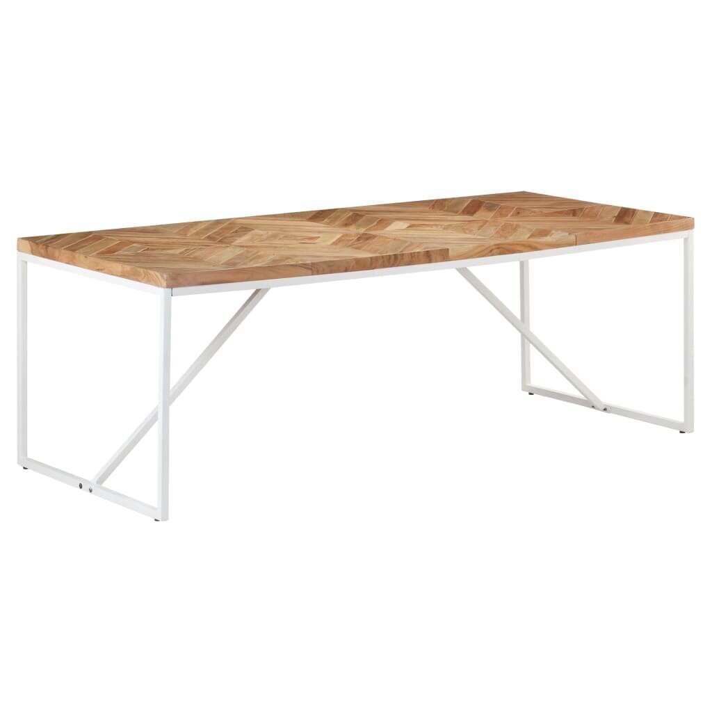vidaXL Ruokapöytä 200x90x76 cm täysi akaasia- ja mangopuu hinta ja tiedot | Ruokapöydät | hobbyhall.fi