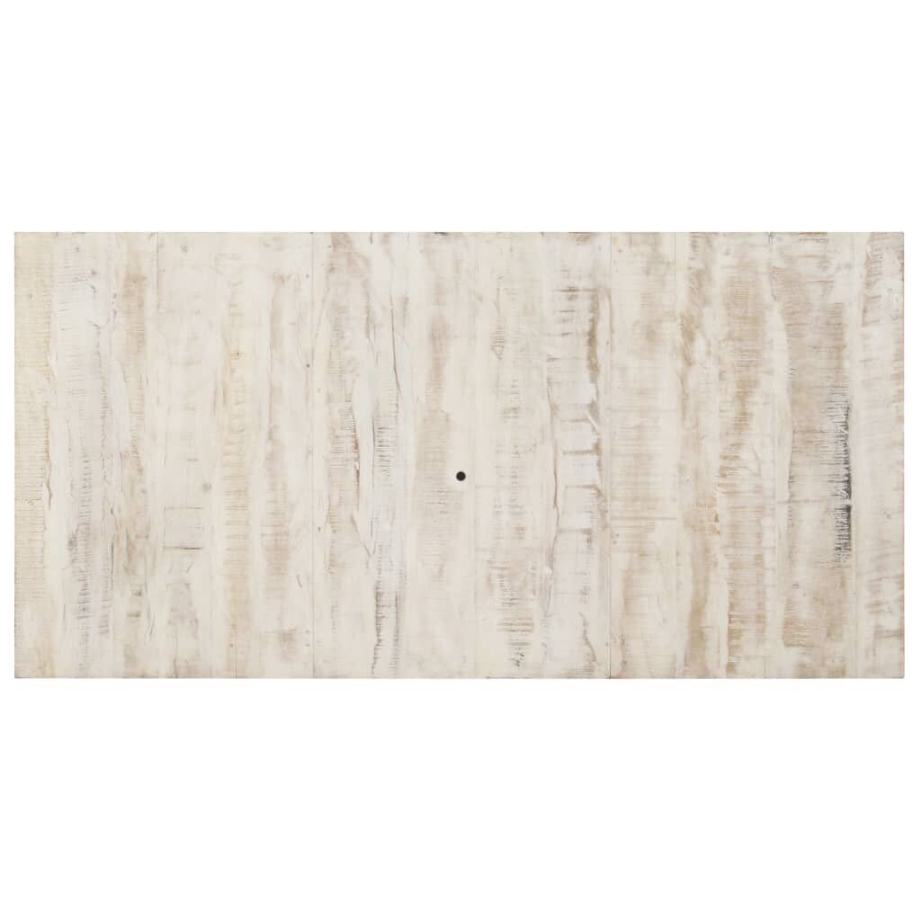 vidaXL Ruokapöytä valkoinen 180x90x76 cm täysi mangopuu hinta ja tiedot | Ruokapöydät | hobbyhall.fi