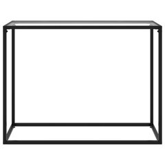 vidaXL Konsolipöytä läpinäkyvä 100x35x75 cm karkaistu lasi hinta ja tiedot | Sohvapöydät | hobbyhall.fi