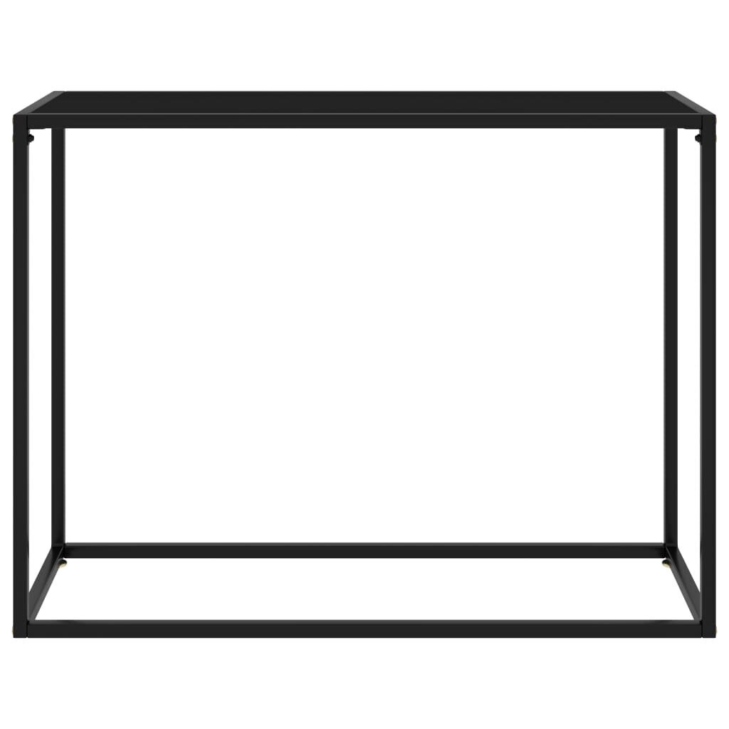 vidaXL Konsolipöytä musta 100x35x75 cm karkaistu lasi hinta ja tiedot | Sohvapöydät | hobbyhall.fi