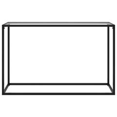 vidaXL Konsolipöytä läpinäkyvä 120x35x75 cm karkaistu lasi hinta ja tiedot | Sohvapöydät | hobbyhall.fi