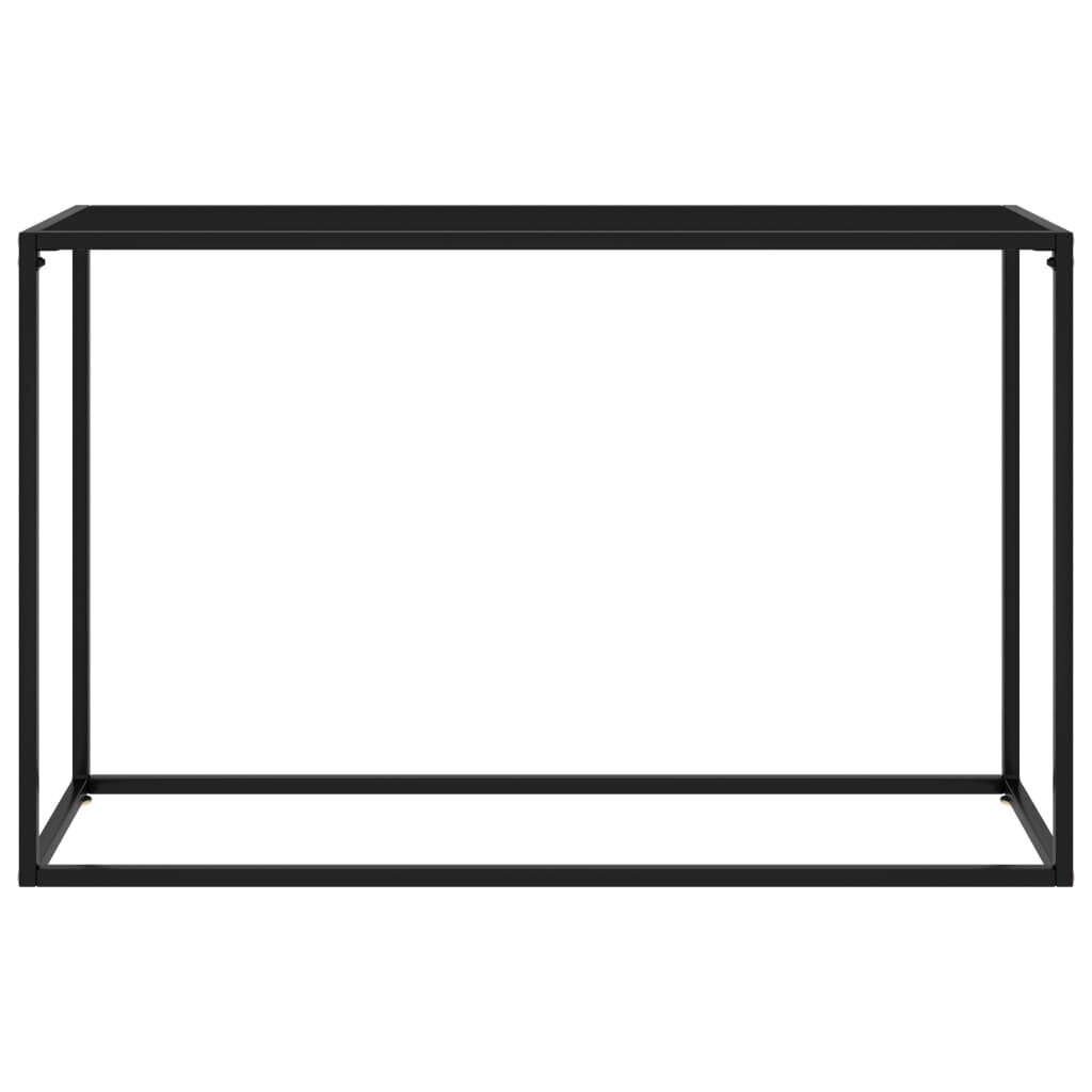 vidaXL Konsolipöytä musta 120x35x75 cm karkaistu lasi hinta ja tiedot | Sohvapöydät | hobbyhall.fi