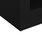 vidaXL Toimistokaappi musta 90x40x90 cm teräs hinta ja tiedot | Olohuoneen kaapit ja lipastot | hobbyhall.fi
