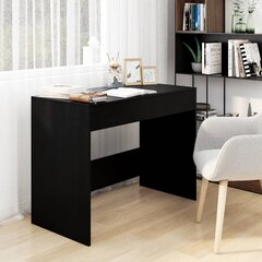 vidaXL Työpöytä musta 101x50x76,5 cm lastulevy hinta ja tiedot | Tietokonepöydät ja työpöydät | hobbyhall.fi
