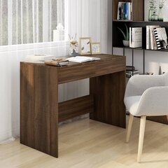 vidaXL Työpöytä ruskea tammi 101x50x76,5 cm lastulevy hinta ja tiedot | Tietokonepöydät ja työpöydät | hobbyhall.fi