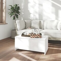 vidaXL Sohvapöytä valkoinen 90x50x41,5 cm lastulevy hinta ja tiedot | Sohvapöydät | hobbyhall.fi
