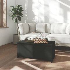 vidaXL Sohvapöytä musta 90x50x41,5 cm lastulevy hinta ja tiedot | Sohvapöydät | hobbyhall.fi