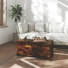 vidaXL Sohvapöytä savutammi 90x50x41,5 cm lastulevy hinta ja tiedot | Sohvapöydät | hobbyhall.fi