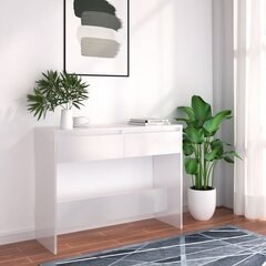 vidaXL Konsolipöytä valkoinen 100x35x76,5 cm lastulevy hinta ja tiedot | Sohvapöydät | hobbyhall.fi