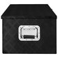 vidaXL Säilytyslaatikko musta 90x47x33,5 cm alumiini hinta ja tiedot | Säilytyslaatikot ja -korit | hobbyhall.fi