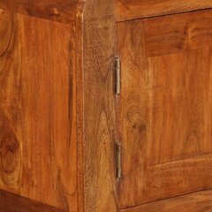 vidaXL Sivupöytä massiivipuu hunajaviimeistelyllä 120x30x75 cm hinta ja tiedot | Olohuoneen kaapit ja lipastot | hobbyhall.fi
