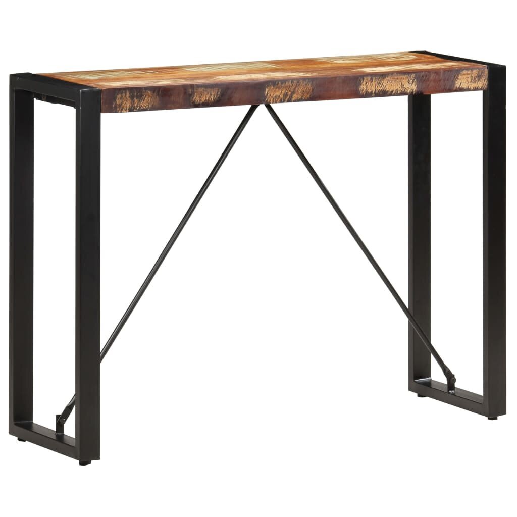 vidaXL Konsolipöytä 110x35x76 cm täysi kierrätetty puu hinta ja tiedot | Sivupöydät | hobbyhall.fi