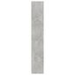 vidaXL 4-tasoinen kirjahylly betoninharmaa 80x24x142 cm lastulevy hinta ja tiedot | Hyllyt | hobbyhall.fi