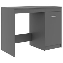 vidaXL Työpöytä harmaa 100x50x76 cm lastulevy hinta ja tiedot | Tietokonepöydät ja työpöydät | hobbyhall.fi