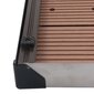 vidaXL Ulkosuihkualusta WPC ruostumaton teräs 80x62 cm ruskea hinta ja tiedot | Suihkualtaat | hobbyhall.fi