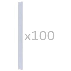vidaXL 100 kpl aidan kiinnikkeet PVC läpinäkyvä hinta ja tiedot | Aidat ja tarvikkeet | hobbyhall.fi