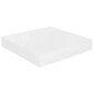 vidaXL Kelluva seinähylly korkeakiilto valkoinen 23x23,5x3,8 cm MDF hinta ja tiedot | Hyllyt | hobbyhall.fi