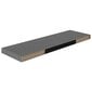 vidaXL Kelluvat seinähyllyt 2kpl korkeakiilto harmaa 80x23,5x3,8cm MDF hinta ja tiedot | Hyllyt | hobbyhall.fi