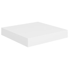 vidaXL Kelluva seinähylly valkoinen 23x23,5x3,8 cm MDF hinta ja tiedot | Hyllyt | hobbyhall.fi