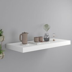 vidaXL Kelluva seinähylly valkoinen 60x23,5x3,8 cm MDF hinta ja tiedot | Hyllyt | hobbyhall.fi