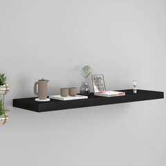 vidaXL Kelluva seinähylly musta 90x23,5x3,8 cm MDF hinta ja tiedot | Hyllyt | hobbyhall.fi