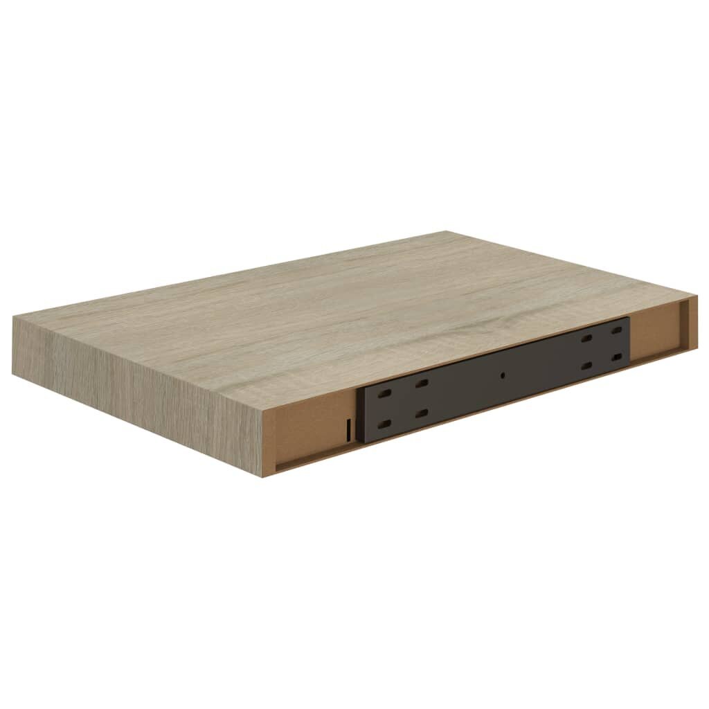 vidaXL Kelluvat seinähyllyt 2 kpl tammi 40x23x3,8 cm MDF hinta ja tiedot | Hyllyt | hobbyhall.fi