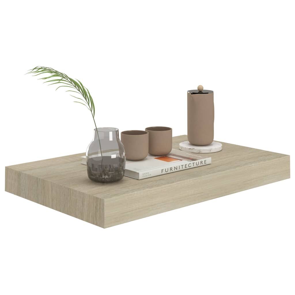 vidaXL Kelluvat seinähyllyt 2 kpl tammi 40x23x3,8 cm MDF hinta ja tiedot | Hyllyt | hobbyhall.fi