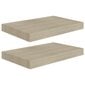 vidaXL Kelluvat seinähyllyt 2 kpl tammi 40x23x3,8 cm MDF hinta ja tiedot | Hyllyt | hobbyhall.fi