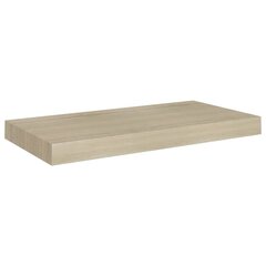 vidaXL Kelluva seinähylly tammi 50x23x3,8 cm MDF hinta ja tiedot | Hyllyt | hobbyhall.fi