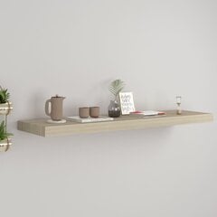 vidaXL Kelluva seinähylly tammi 90x23,5x3,8 cm MDF hinta ja tiedot | Hyllyt | hobbyhall.fi