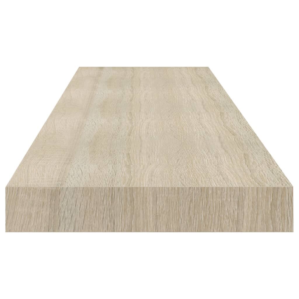 vidaXL Kelluva seinähylly tammi 90x23,5x3,8 cm MDF hinta ja tiedot | Hyllyt | hobbyhall.fi